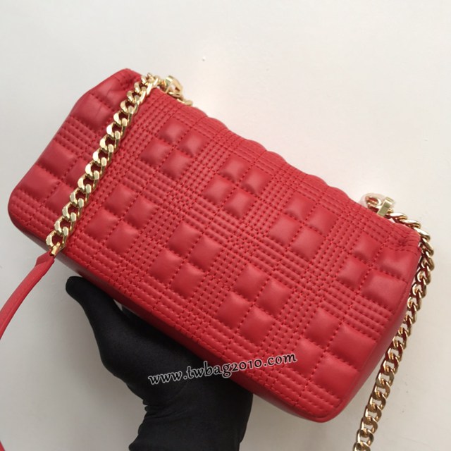 Burberry專門店新款羊皮小號TB蘿拉包 巴寶莉絎縫品牌格紋鏈條單肩挎背女包 yxb1542